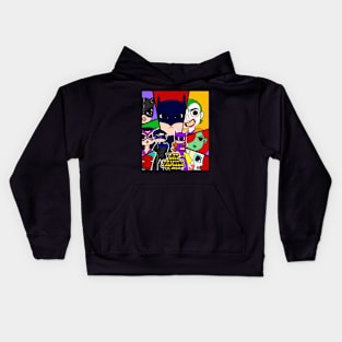 Bats vs the city Kids Hoodie